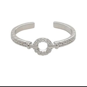 925 silver O word open ring